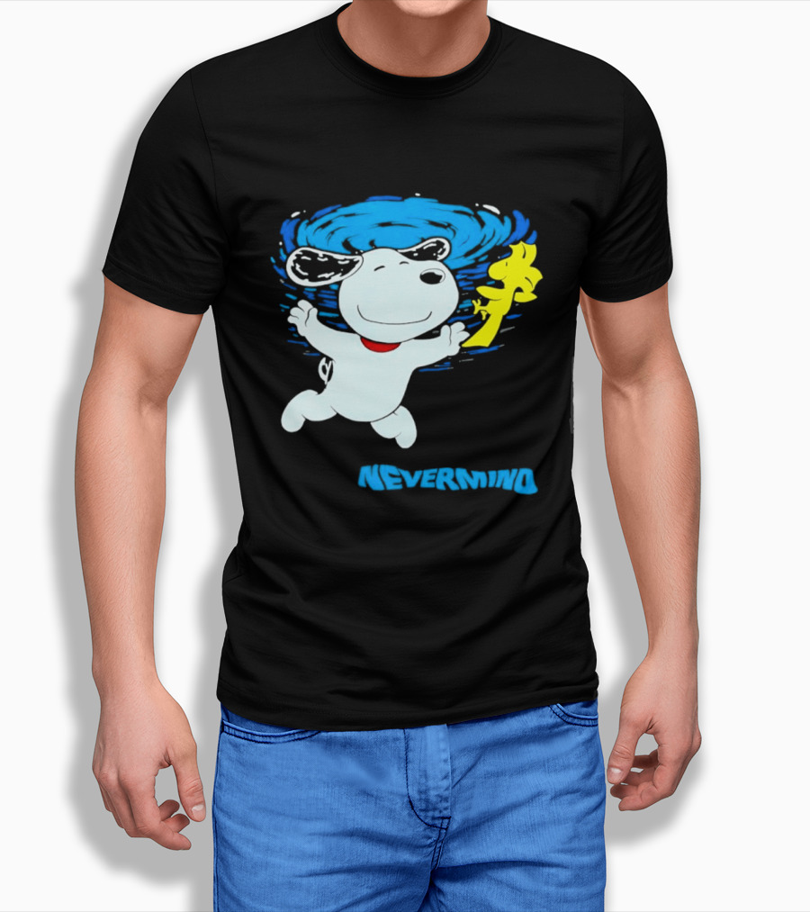 Snoopy Woodstock Nevermind Swimming Adventure T-Shirt