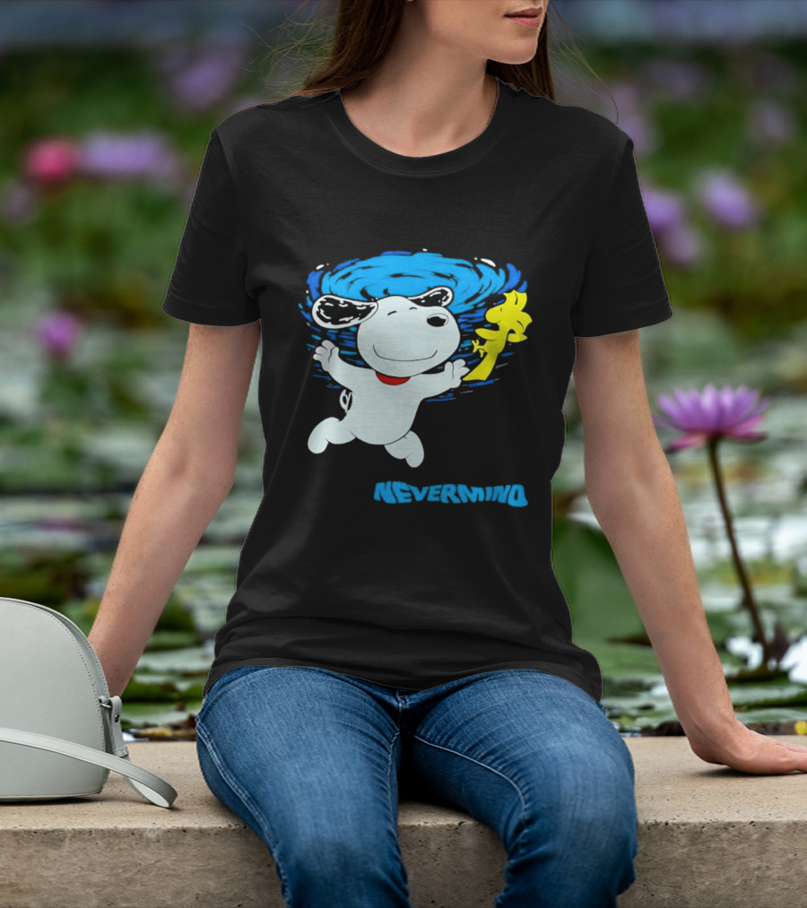 Snoopy Woodstock Nevermind Swimming Adventure T-Shirt
