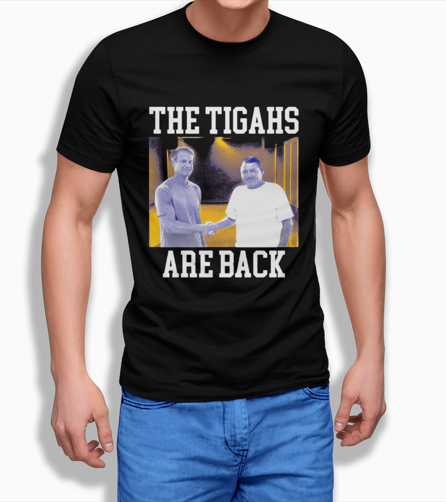 The Tigahs Are Back Brian Kelly Handshake T-Shirt