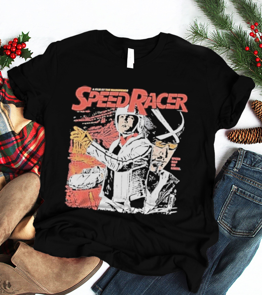 Speed Racer Movie Mach 5 Racer X Manga Style Wachowskis Film T-Shirt
