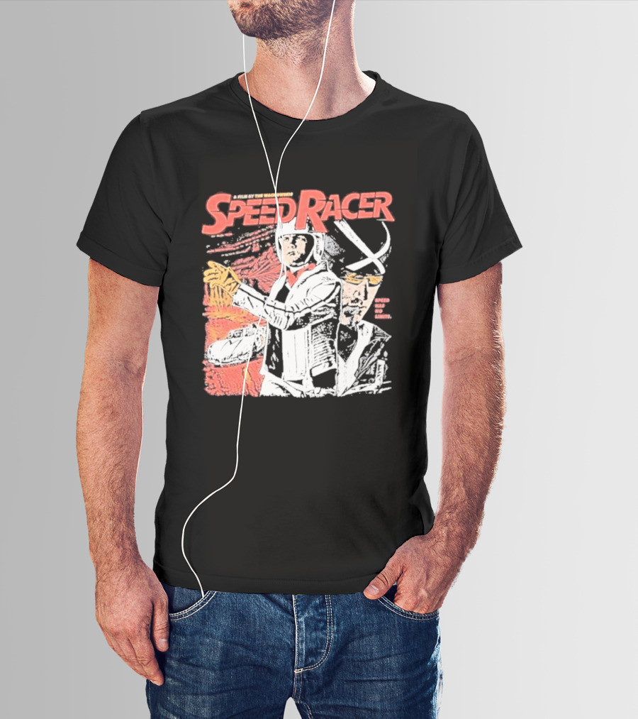 Speed Racer Movie Mach 5 Racer X Manga Style Wachowskis Film T-Shirt