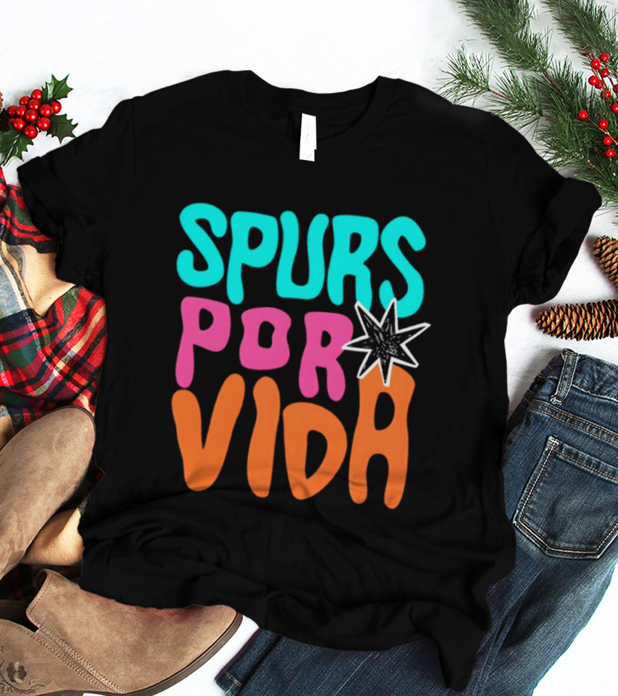 Spurs Por Vida San Antonio Basketball NBA 2026 T-Shirt