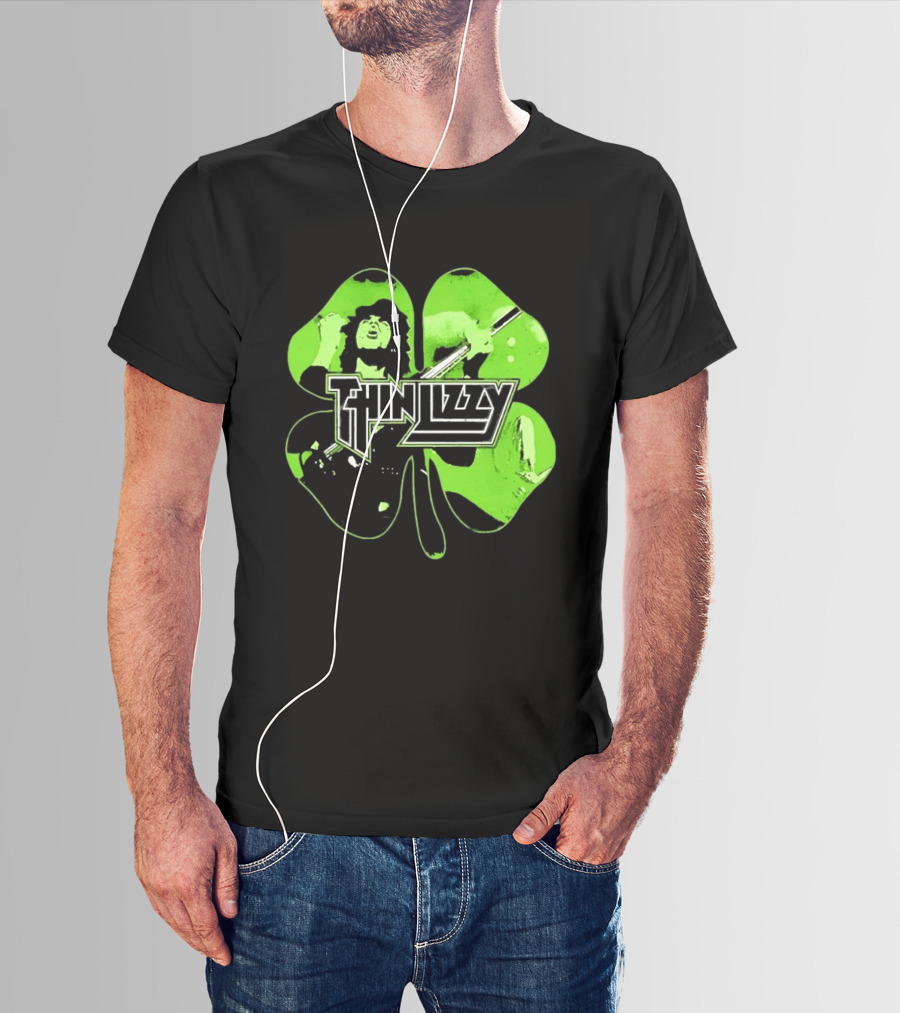 Thin Lizzy Irish Rock Band Green Clover St. Patrick's Day 2026 T-Shirt