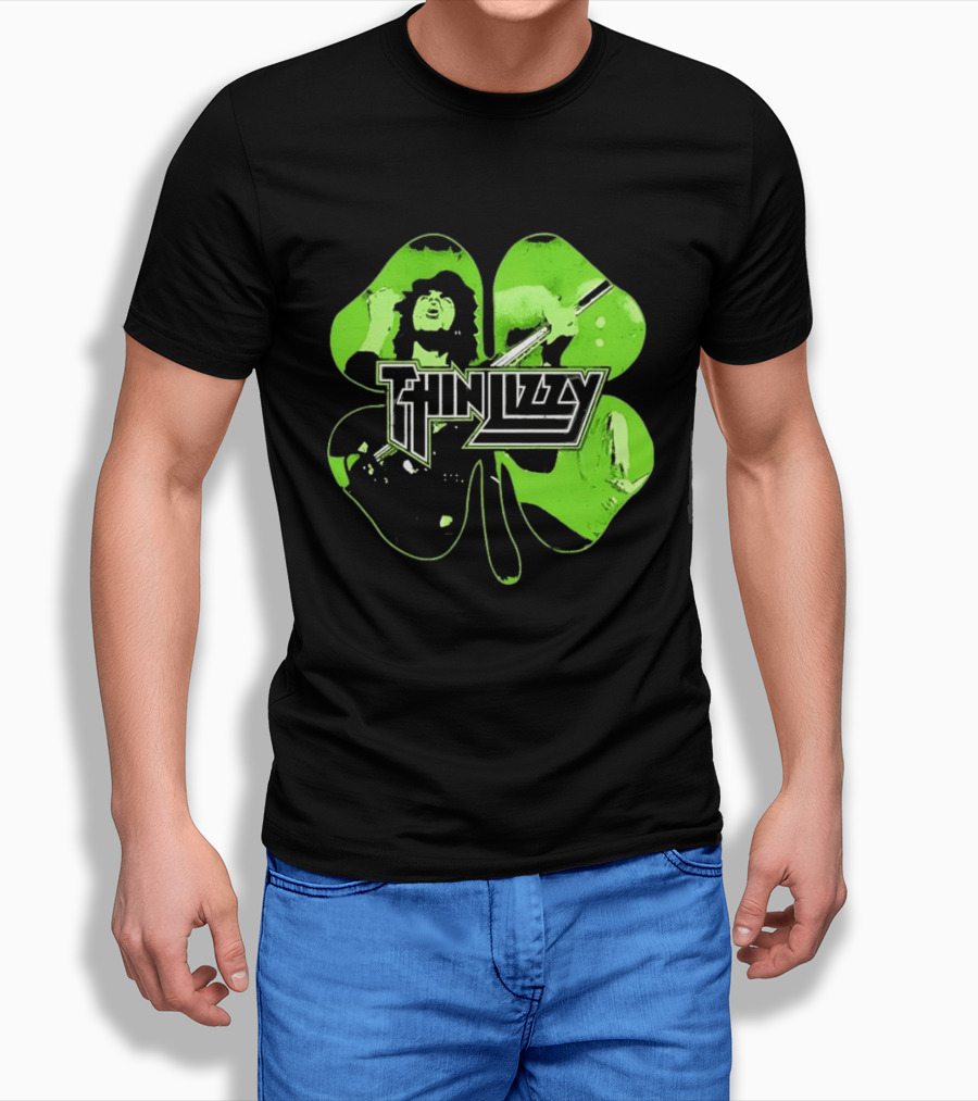 Thin Lizzy Irish Rock Band Green Clover St. Patrick's Day 2026 T-Shirt