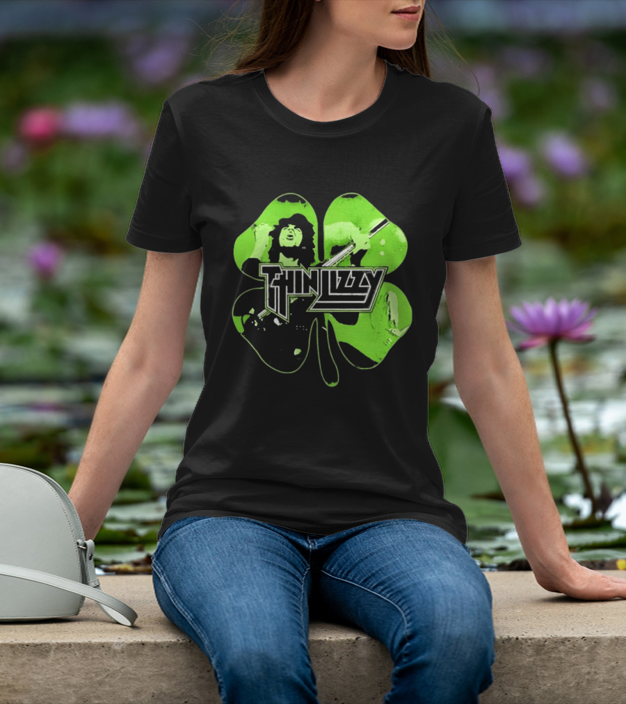 Thin Lizzy Irish Rock Band Green Clover St. Patrick's Day 2026 T-Shirt