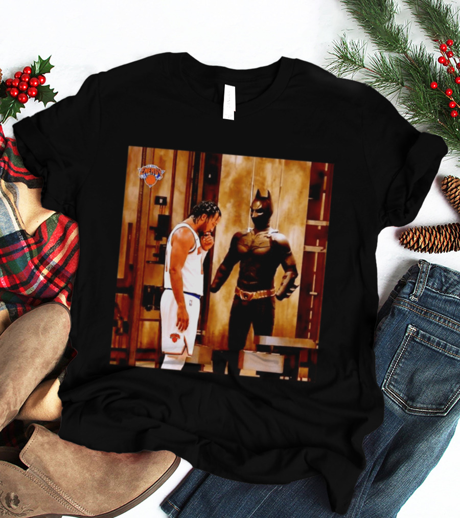 New York Knicks Jaylen Brunson Meets Batman Gotham T-Shirt