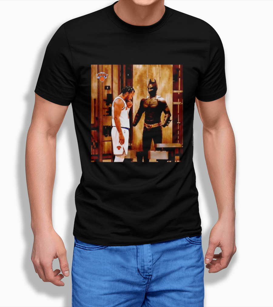New York Knicks Jaylen Brunson Meets Batman Gotham T-Shirt
