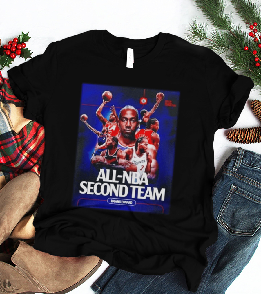 Kawhi Leonard Clippers All NBA Second Team Basketball Highlights T-Shirt