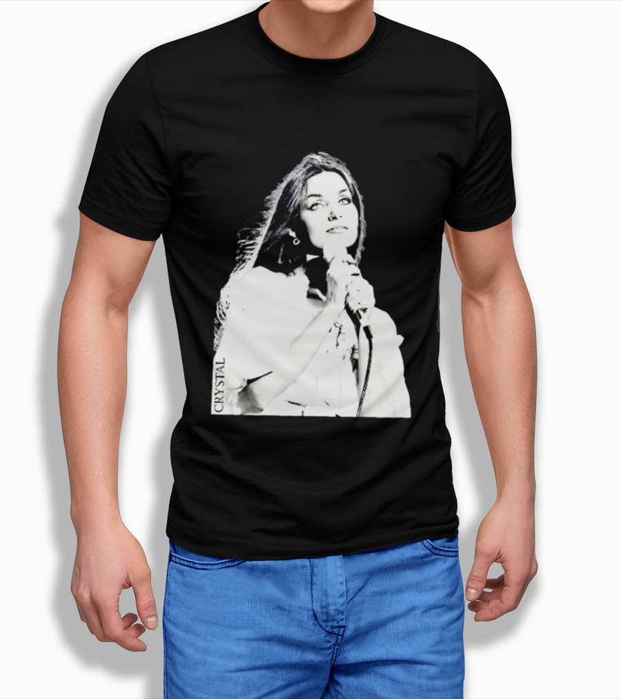 Mick Foley AEW Crystal Gayle Microphone Iconic Singer T-Shirt