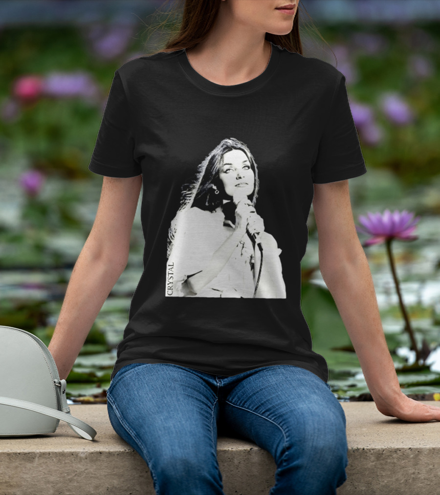 Mick Foley AEW Crystal Gayle Microphone Iconic Singer T-Shirt