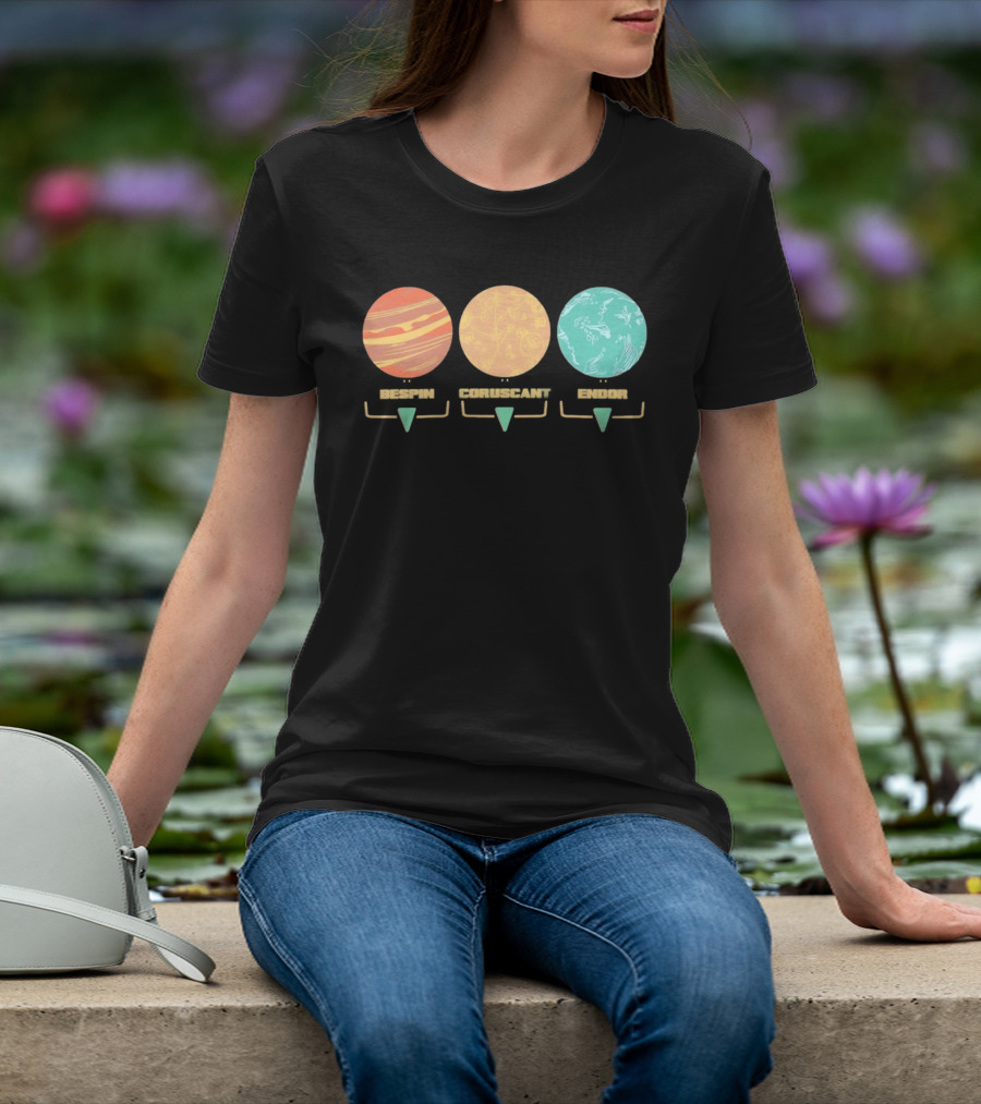 Bespin Coruscant Endor Star Wars Planet T-Shirt