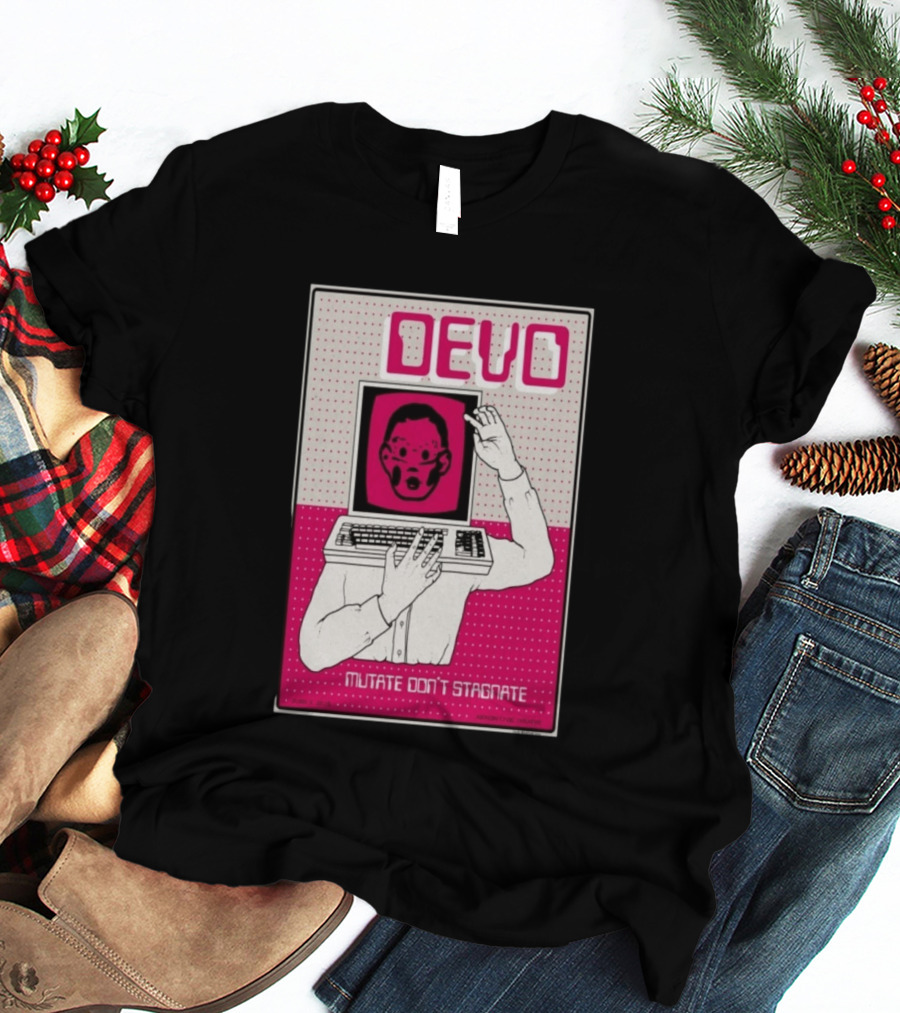 June 03 2026 Devo Concert Akron Civic Theatre Mutate Don't Stagnate T-Shirt
