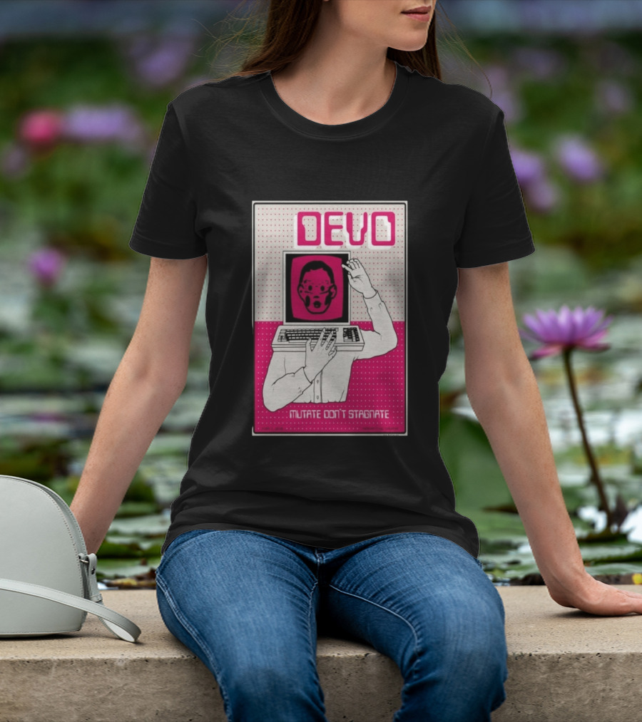 June 03 2026 Devo Concert Akron Civic Theatre Mutate Don't Stagnate T-Shirt