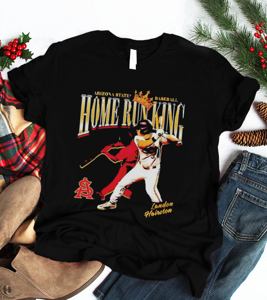 Arizona State Baseball Home Run King Landon Hairston T-Shirt