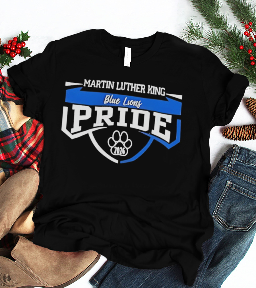 Martin Luther King Blue Lions Pride 2026 Paw T-Shirt