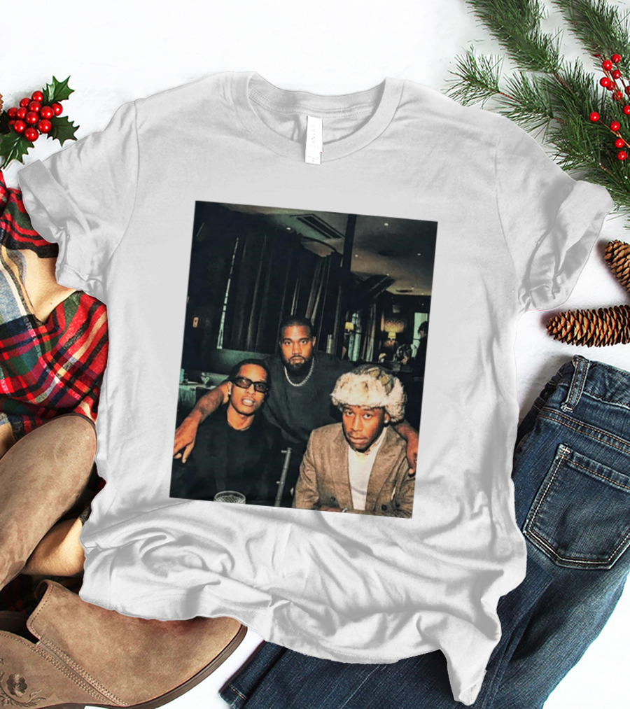 Kanye West Tyler The Creator A$AP Rocky Iconic Photo Collaboration T-Shirt