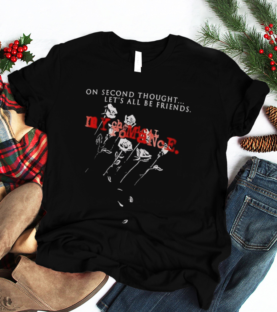 My Chemical Romance On Second Thought Let's All Be Friends Roses T-Shirt