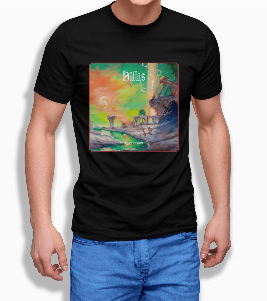 Hällas Conundrum Fantasy Moonscape Adventure T-Shirt