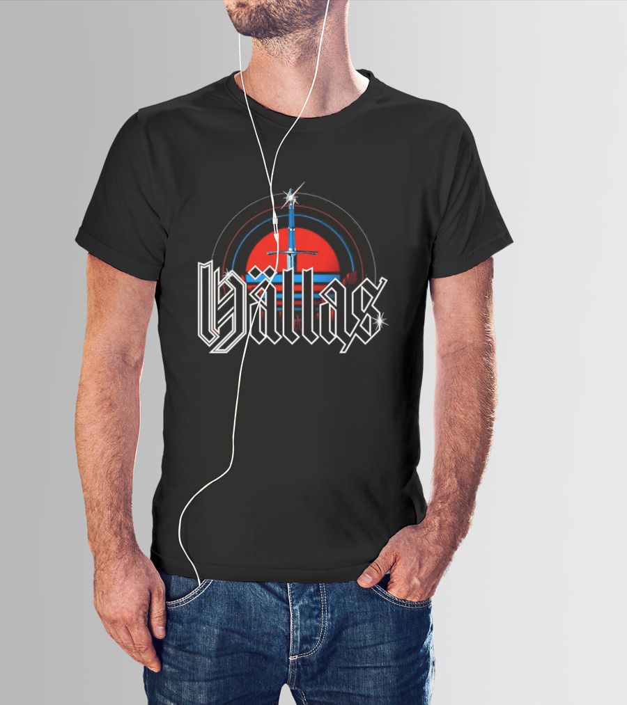 Hällas Sword Circle Red Blue T-Shirt
