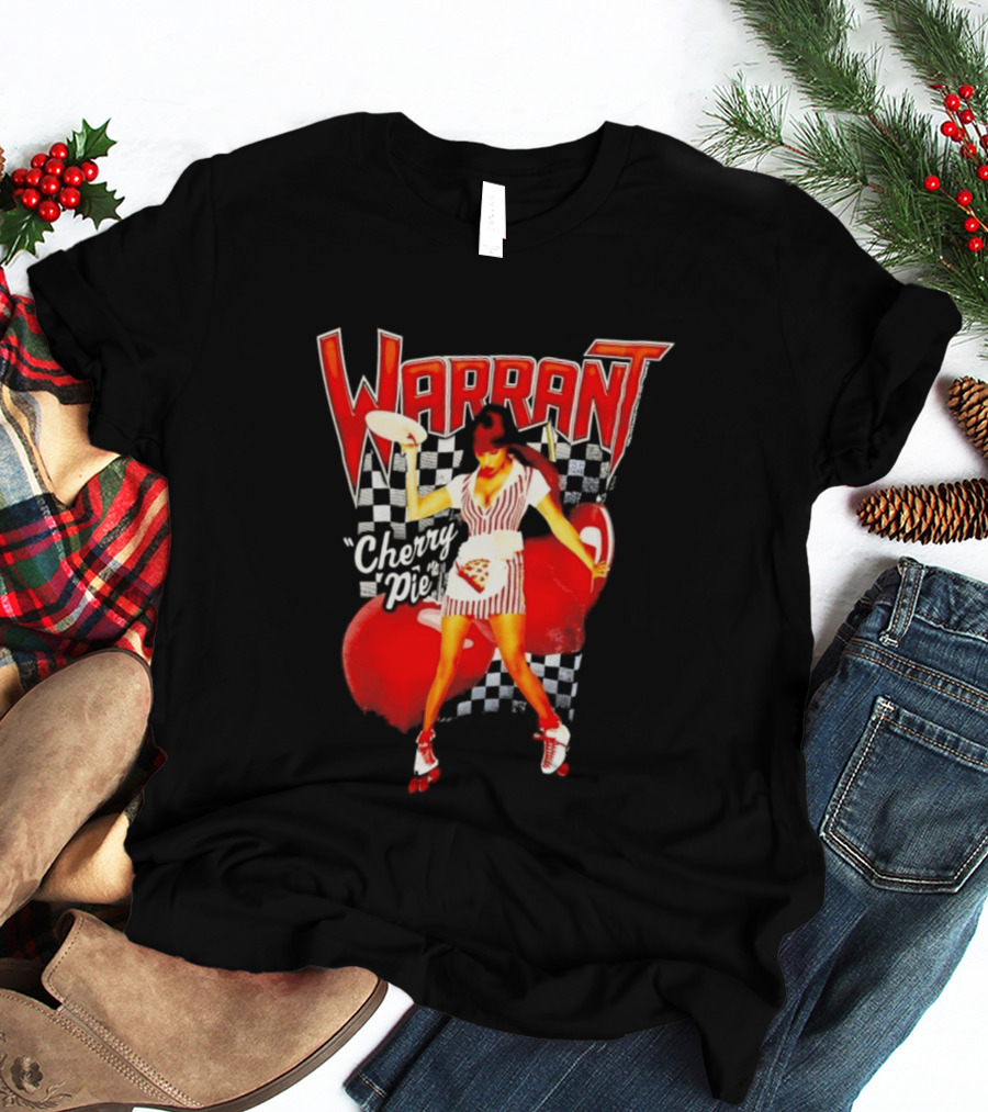 Warrant Cherry Pie Roller Skates T-Shirt
