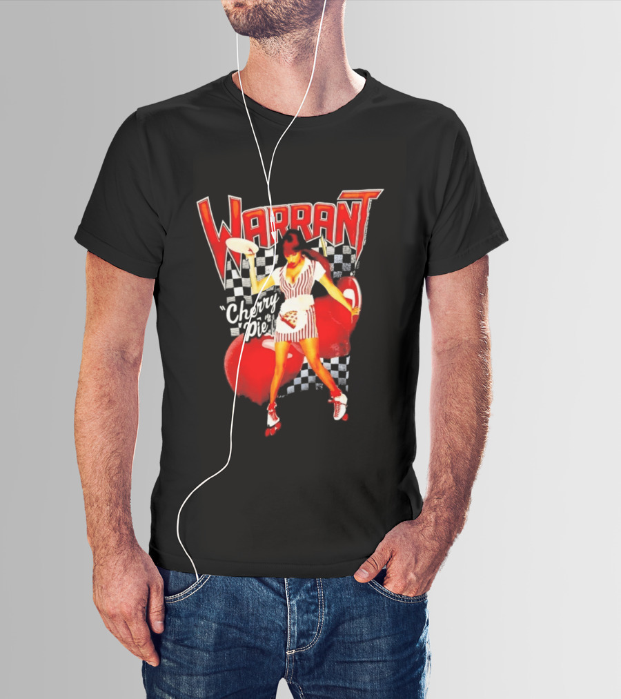 Warrant Cherry Pie Roller Skates T-Shirt