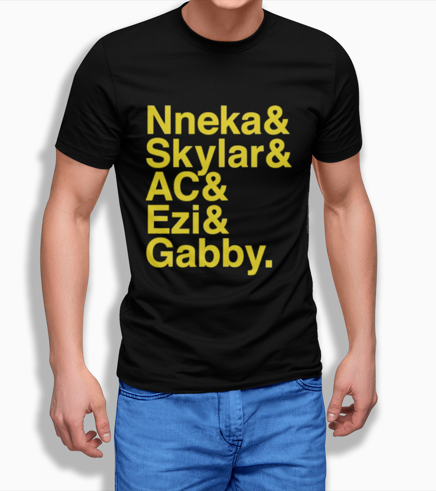 Nneka Skylar AC Ezi Gabby Seattle Storm WNBA 2025 Ampersand Stars T-Shirt