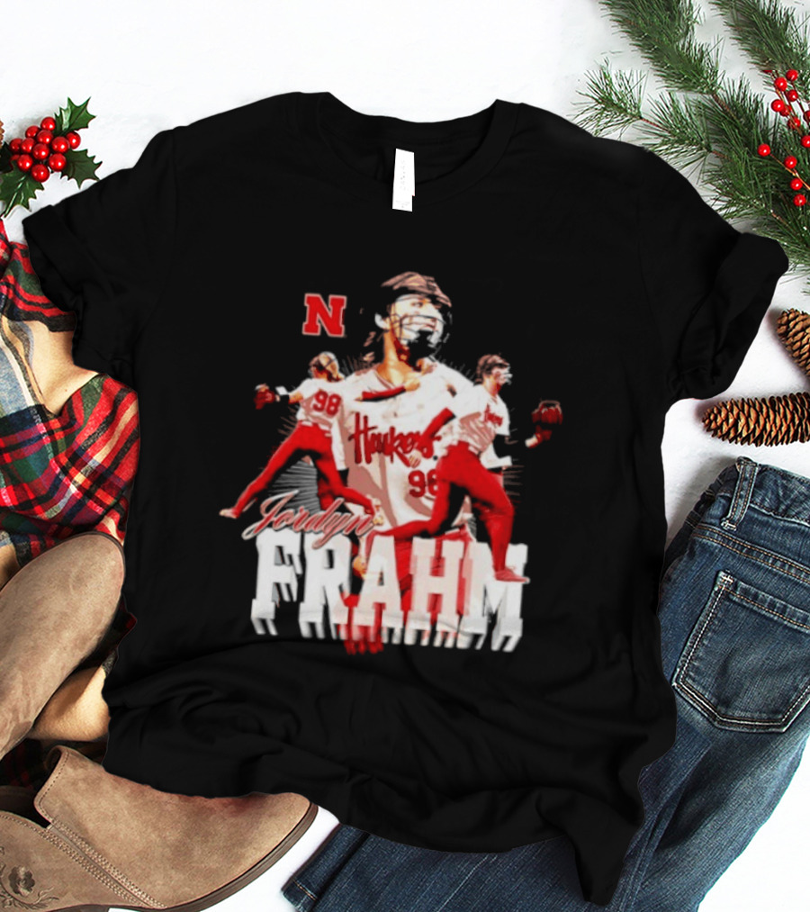 Jordyn Frahm Huskers 98 Nebraska Cornhuskers NCAA Softball T-Shirt
