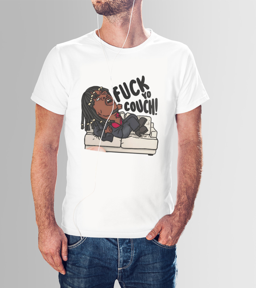 Chief Keef Fuck Yo Couch Illustrated Meme Drawing T-Shirt