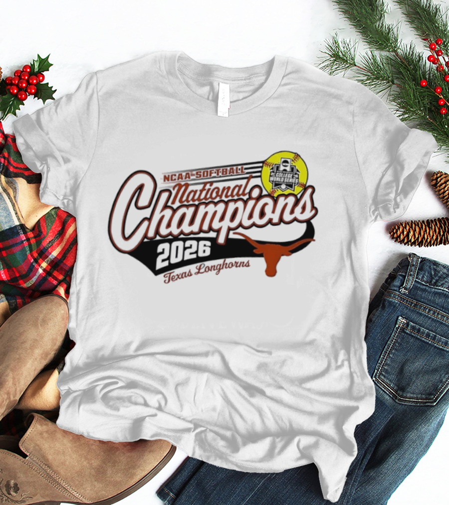 Texas Longhorns 2026 Softball National Champions T-Shirt