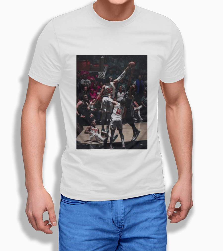 Big Kat Big Time Block Houston Rockets San Antonio Spurs NBA Showdown T-Shirt