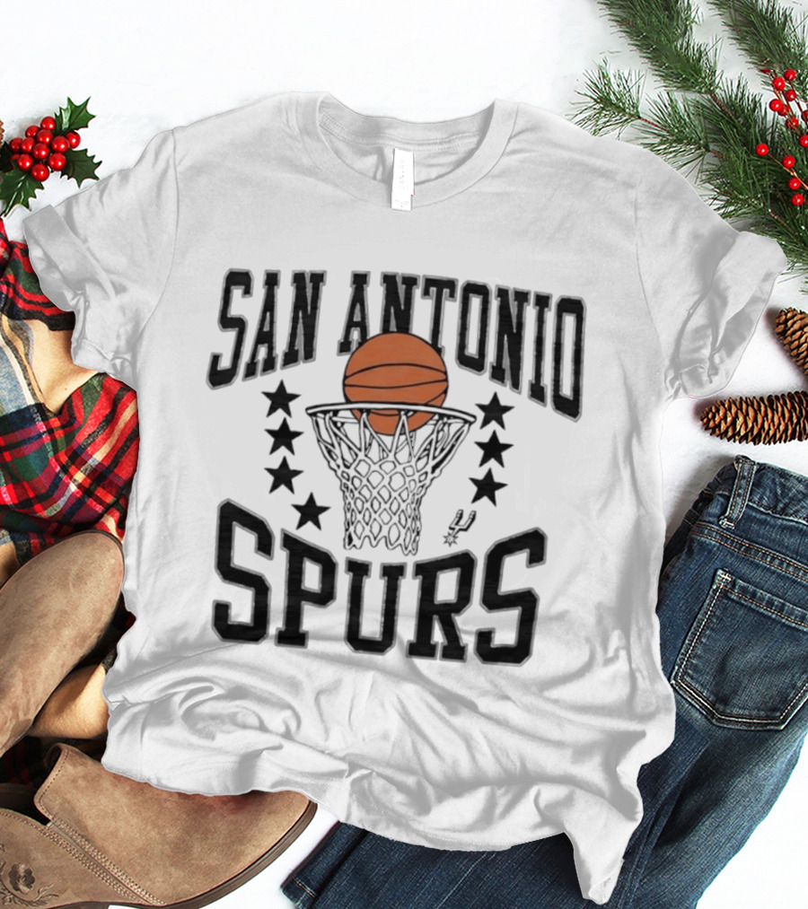 San Antonio Spurs Basketball Stars Nothin' But Net T-Shirt