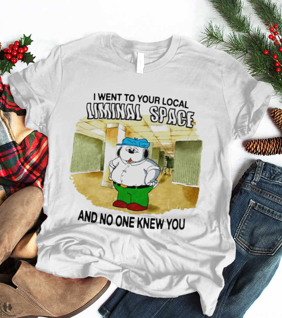 I Went To Your Local Liminal Space And No One Knew You Cartoon Dog T-Shirt