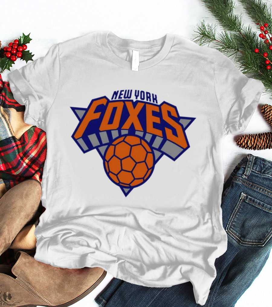 New York Foxes Basketball Soccer Emblem Hybrid T-Shirt