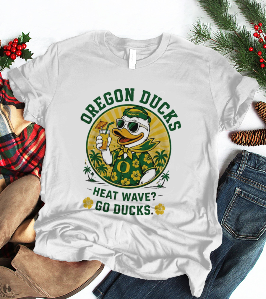 Oregon Ducks Heat Wave Go Ducks Summer Vibe T-Shirt