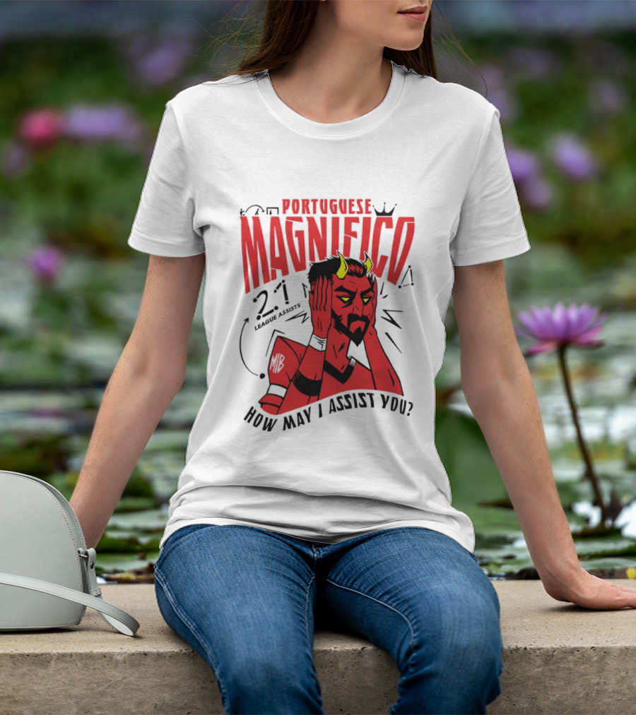 Portuguese Magnifico 21 Goals How May I Assist You Devil T-Shirt