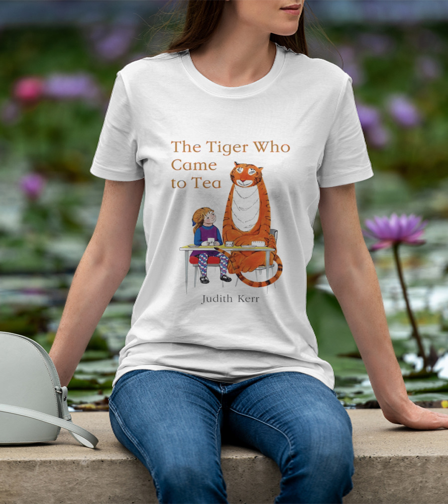 The Tiger Who Came To Tea Book Judith Kerr T-Shirt