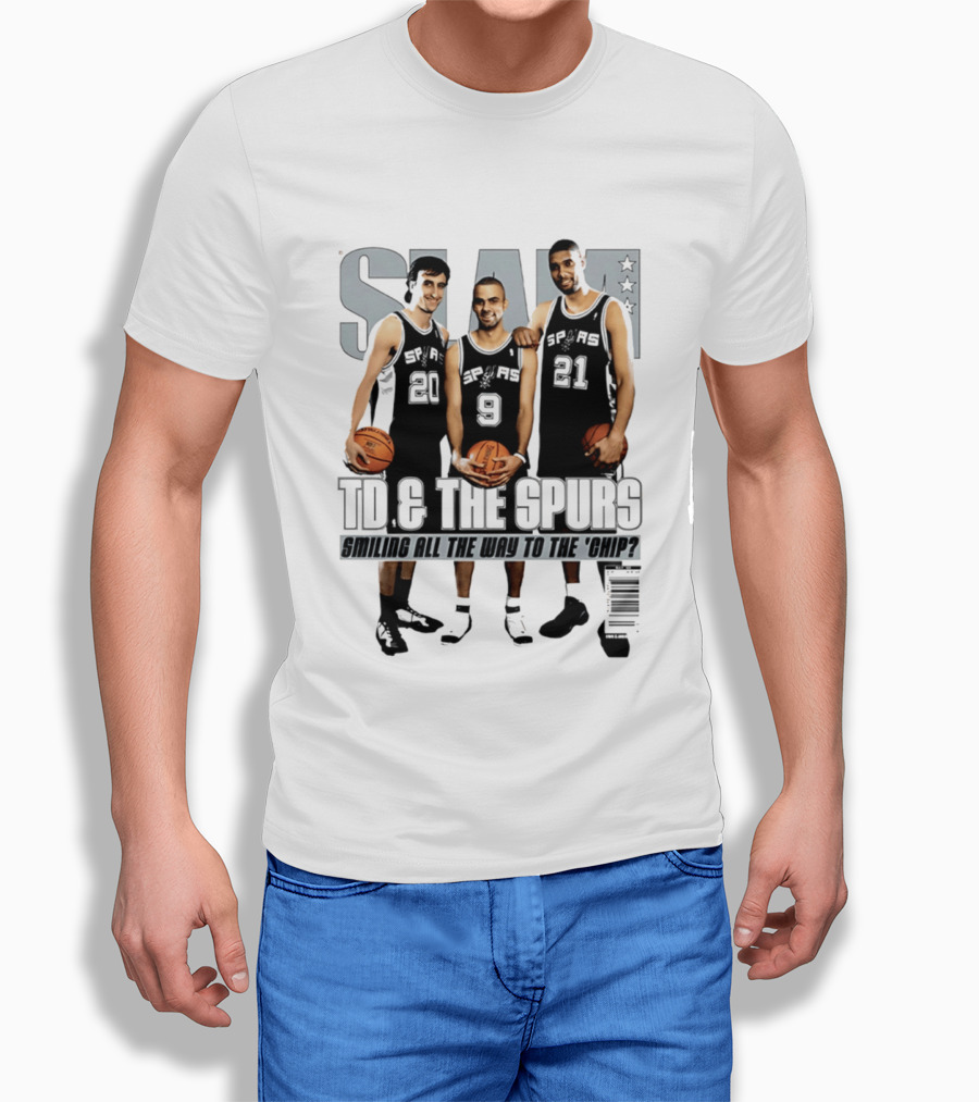 SLAM SP AS 20 9 21 TD & The Spurs Smiling All The Way To The Chip? T-Shirt