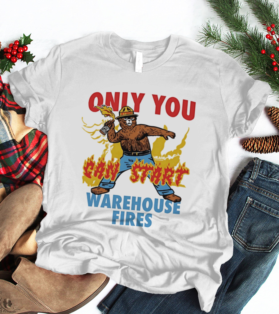 Smokey Bear Only You Can Start Warehouse Fires T-Shirt