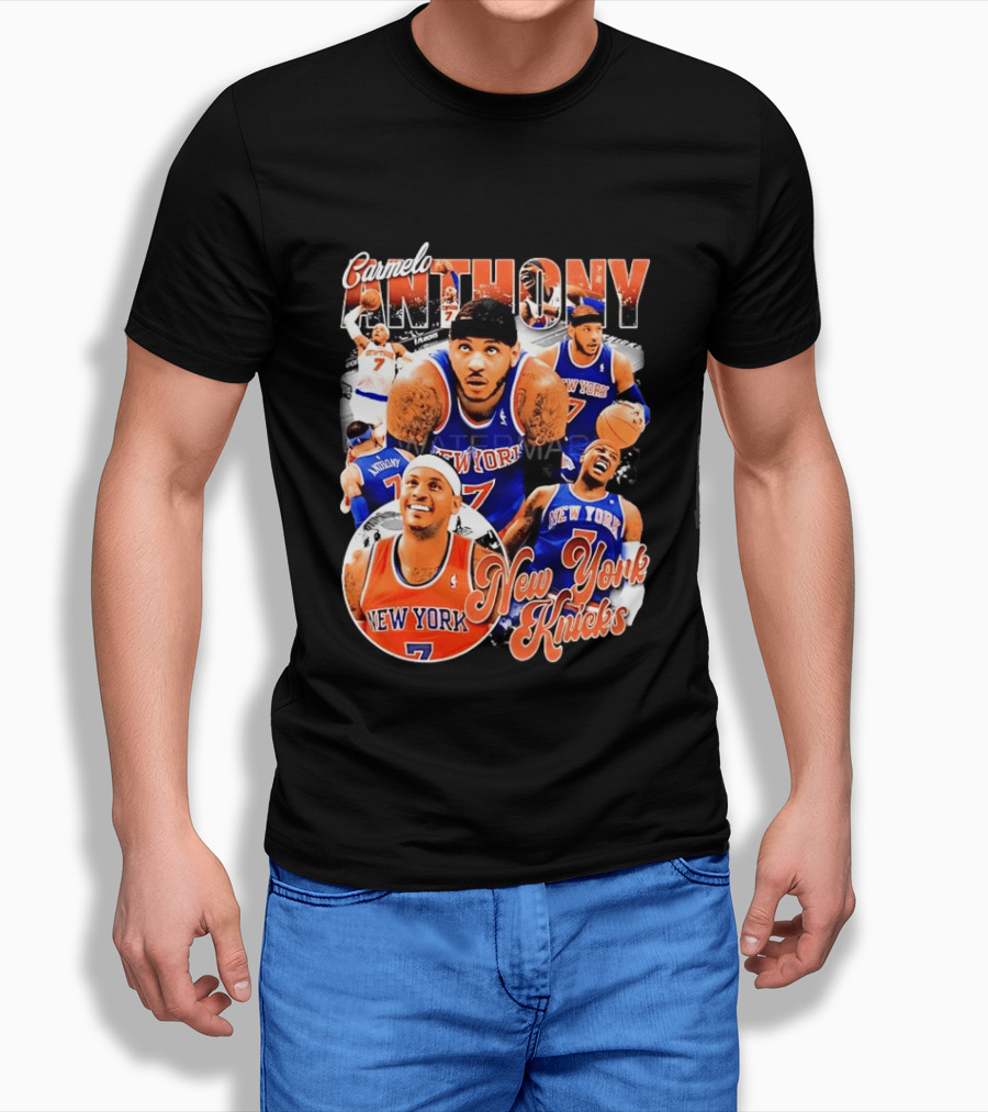 Carmelo Anthony New York Knicks NBA Basketball Legend Seven T-Shirt