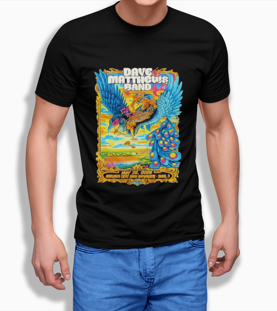 Dave Matthews Band May 26 2026 MidFlorida Credit Union Amphitheatre Tampa FL T-Shirt