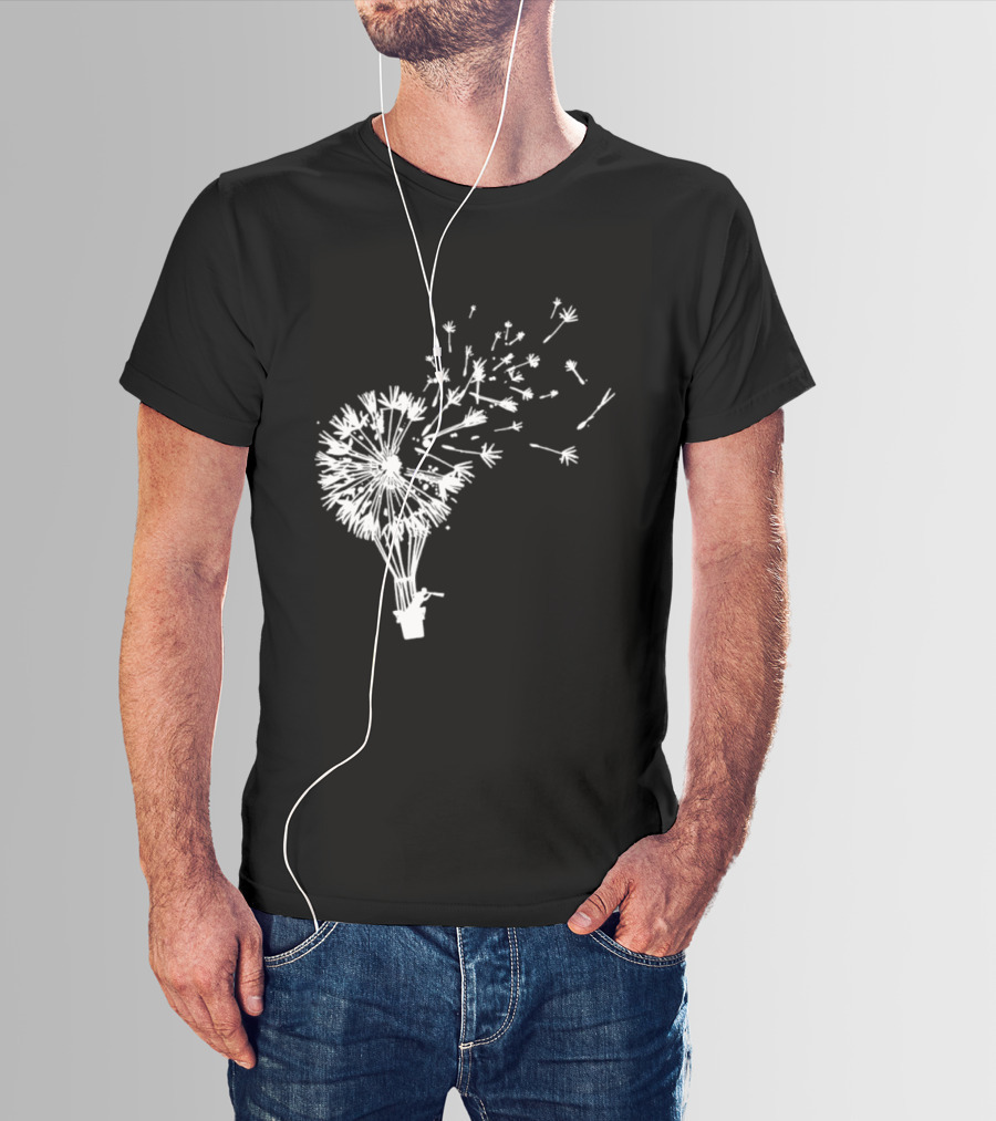 Flower Power Dandelion Fly Away Freedom Nature T-Shirt