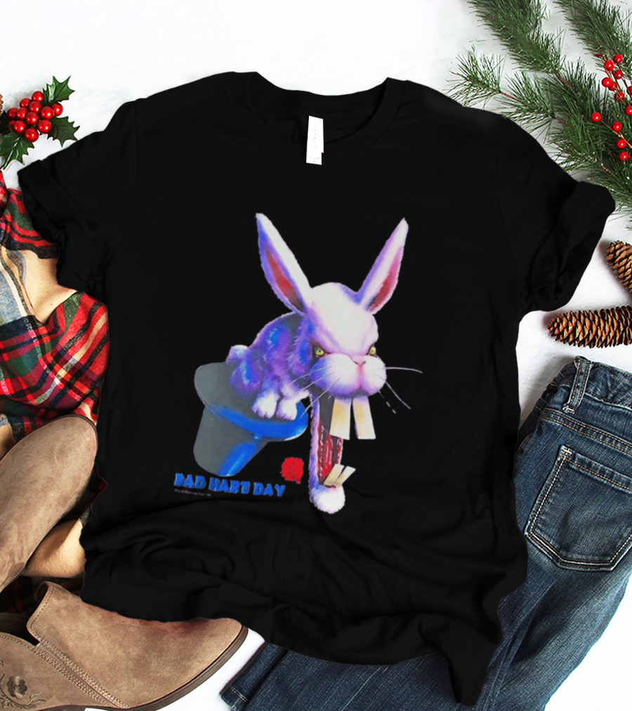 Goosebumps Bad Hare Day Evil Rabbit In Hat T-Shirt