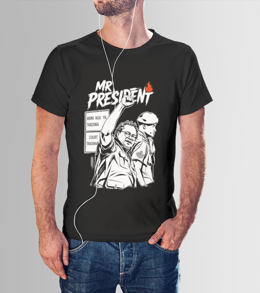 Mr President Mama Kuu Ya Tanzania Court Flame T-Shirt