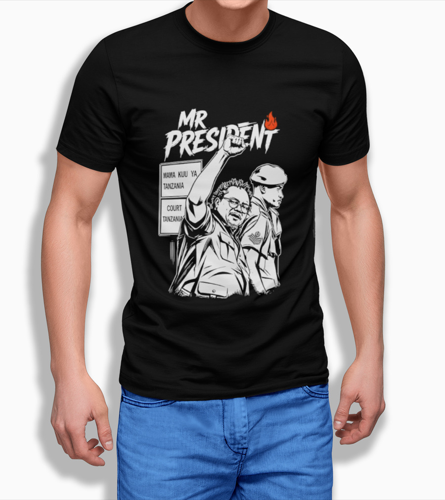 Mr President Mama Kuu Ya Tanzania Court Flame T-Shirt