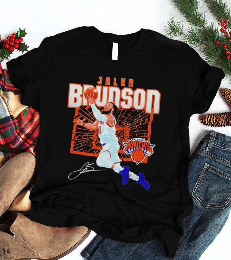 Jalen Brunson New York Knicks Breaking Barriers 2026 Season Explosion T-Shirt