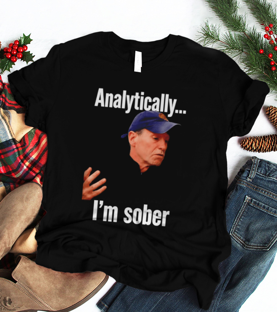 Kenny Atkinson Cleveland Cavaliers Basketball Analytically I'm Sober T-Shirt