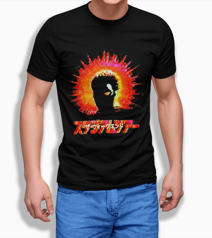 The Weeknd Cyberpunk Japanese Art Explosion T-Shirt