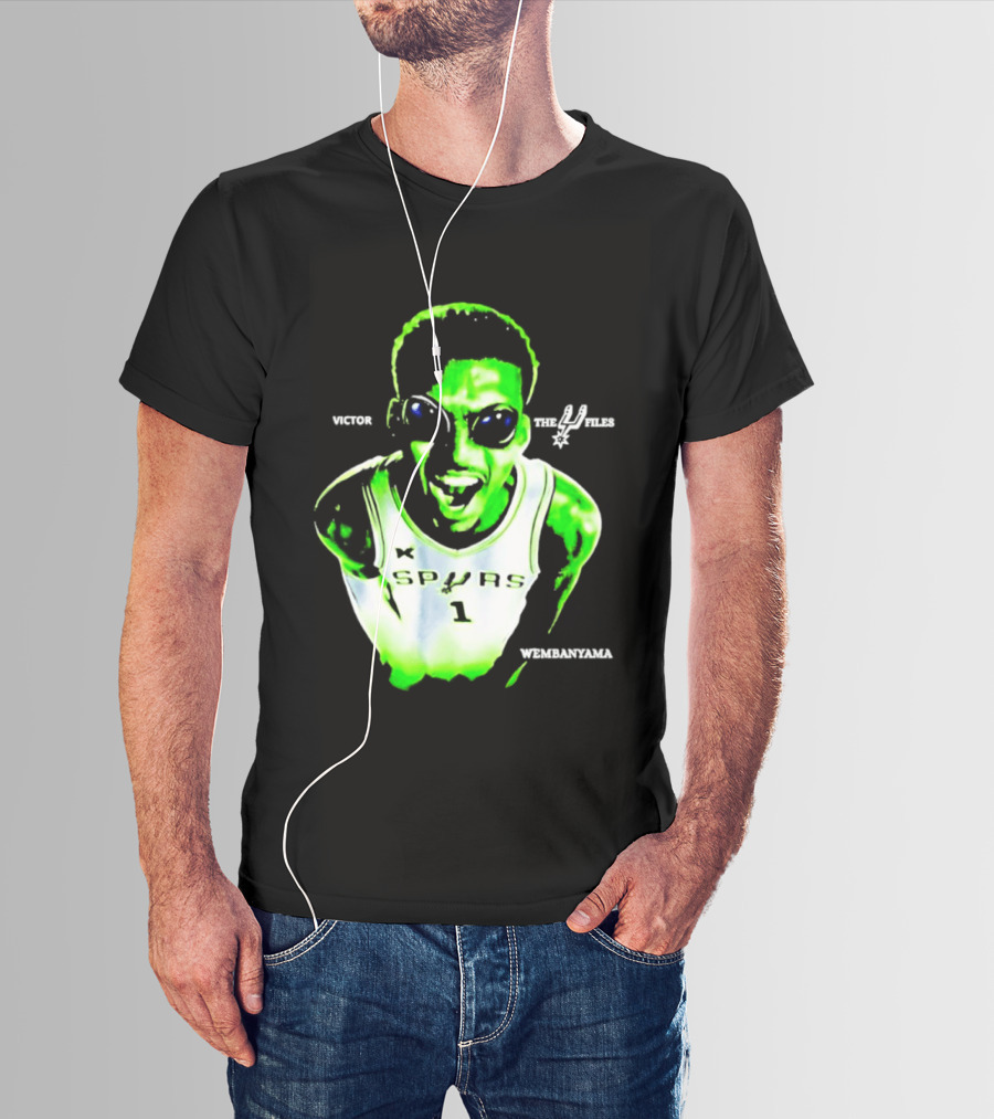 Victor Wembanyama Spurs X Files Number 1 Basketball Alien Concept T-Shirt