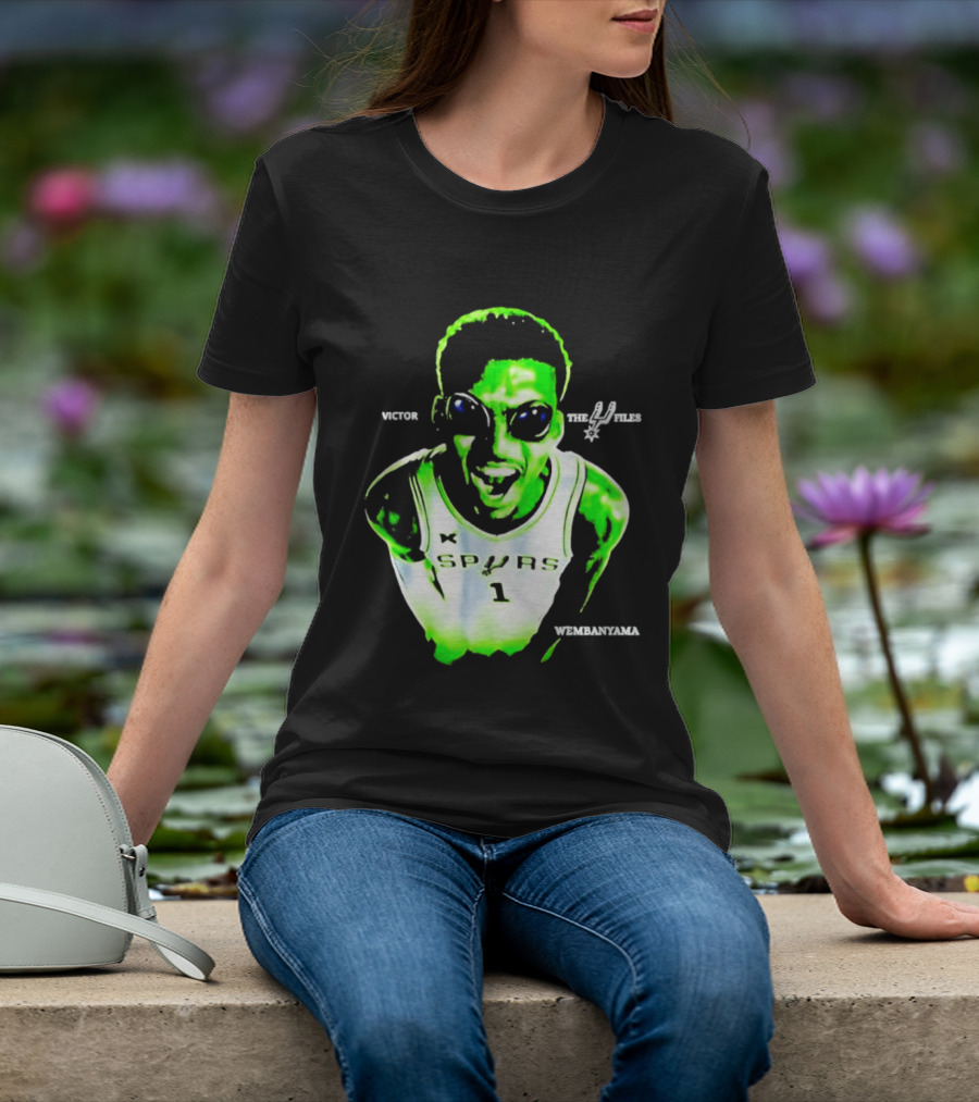 Victor Wembanyama Spurs X Files Number 1 Basketball Alien Concept T-Shirt