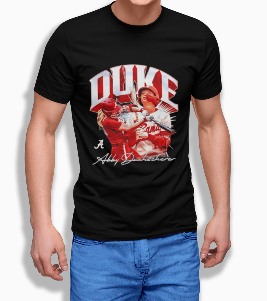 A Abby Duchscherer Alabama Crimson Tide Softball Duke T-Shirt